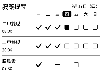 服藥提醒
